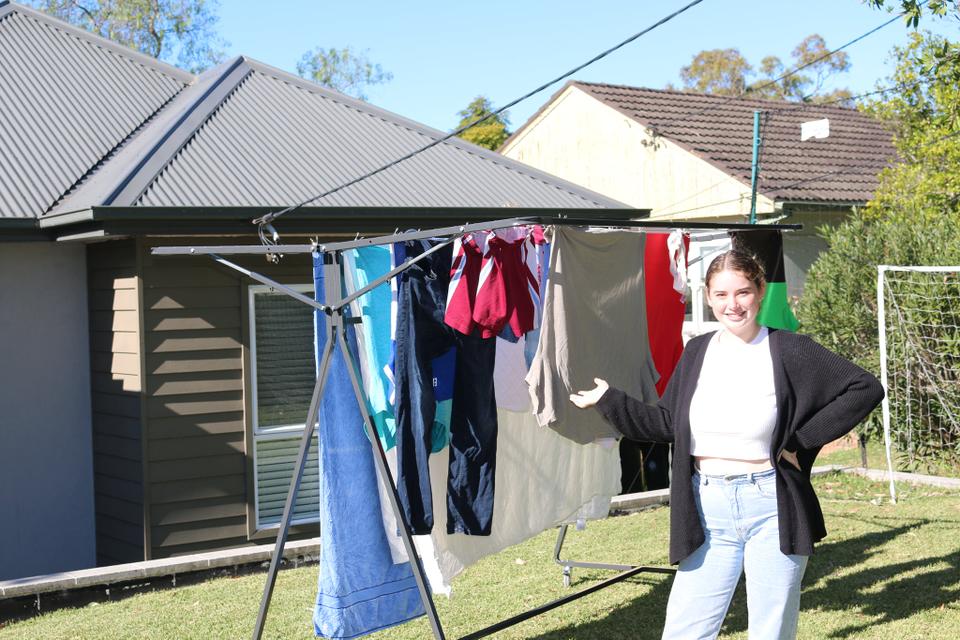 Sunchaser mobile clothes line