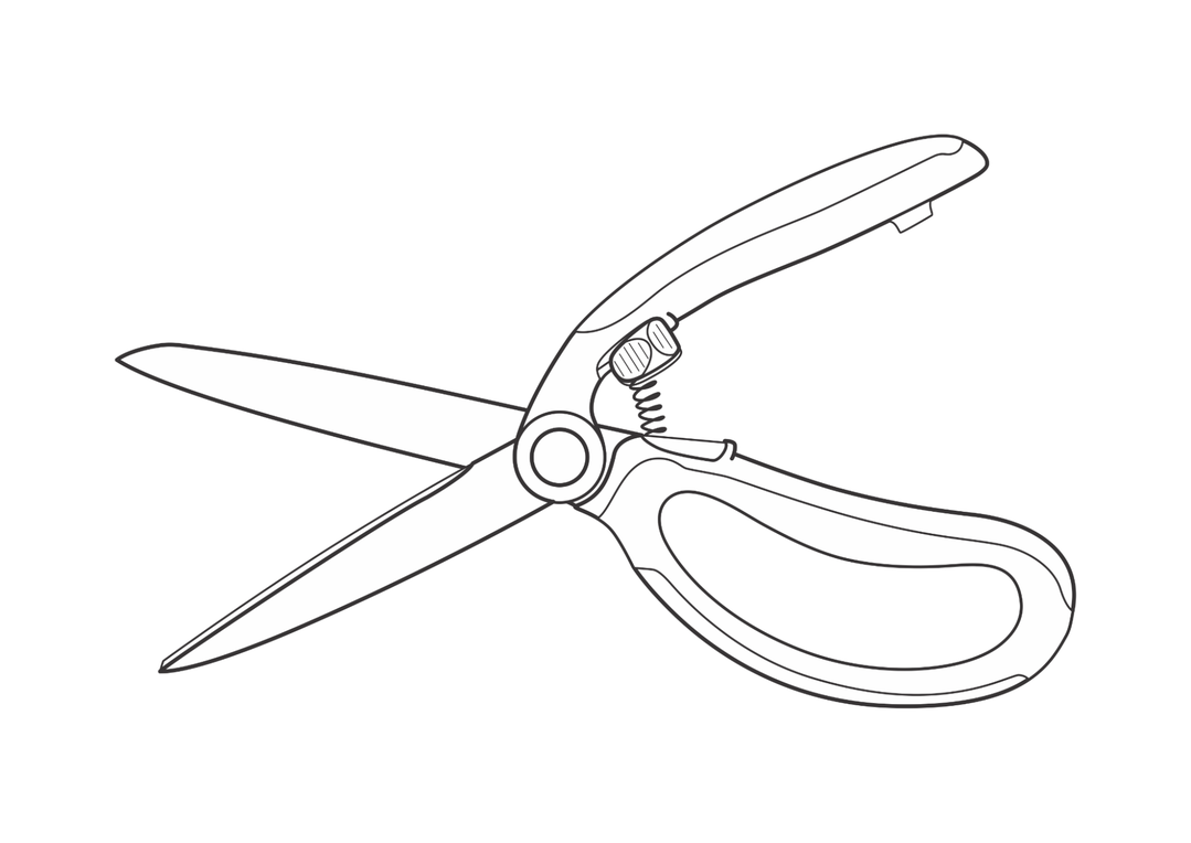 Madam Sew Spring Loaded Scissors | Premium 9.5 Fabric Shears with  Precision Blades, Slide Lock, and Anti-Slip Grips | Ideal for Right or Left  Hand