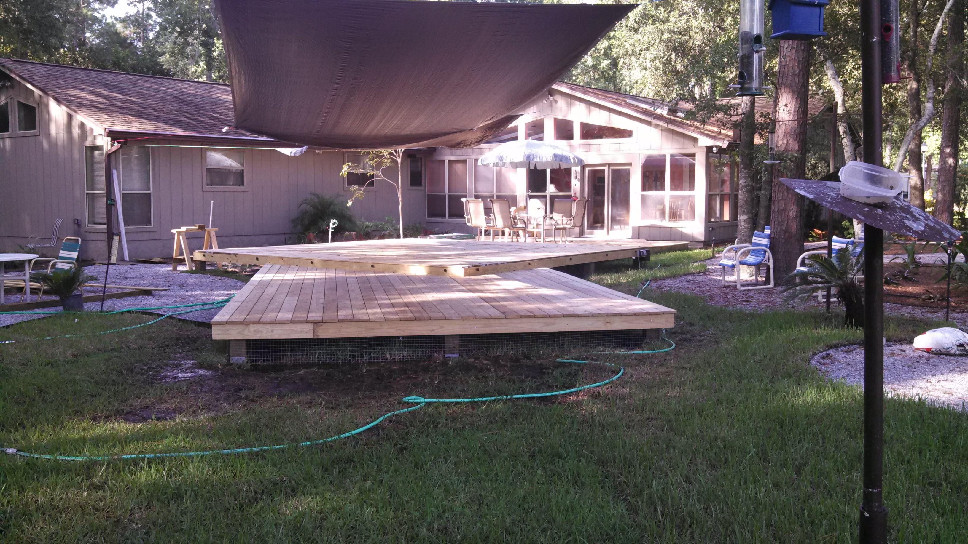 completed deck