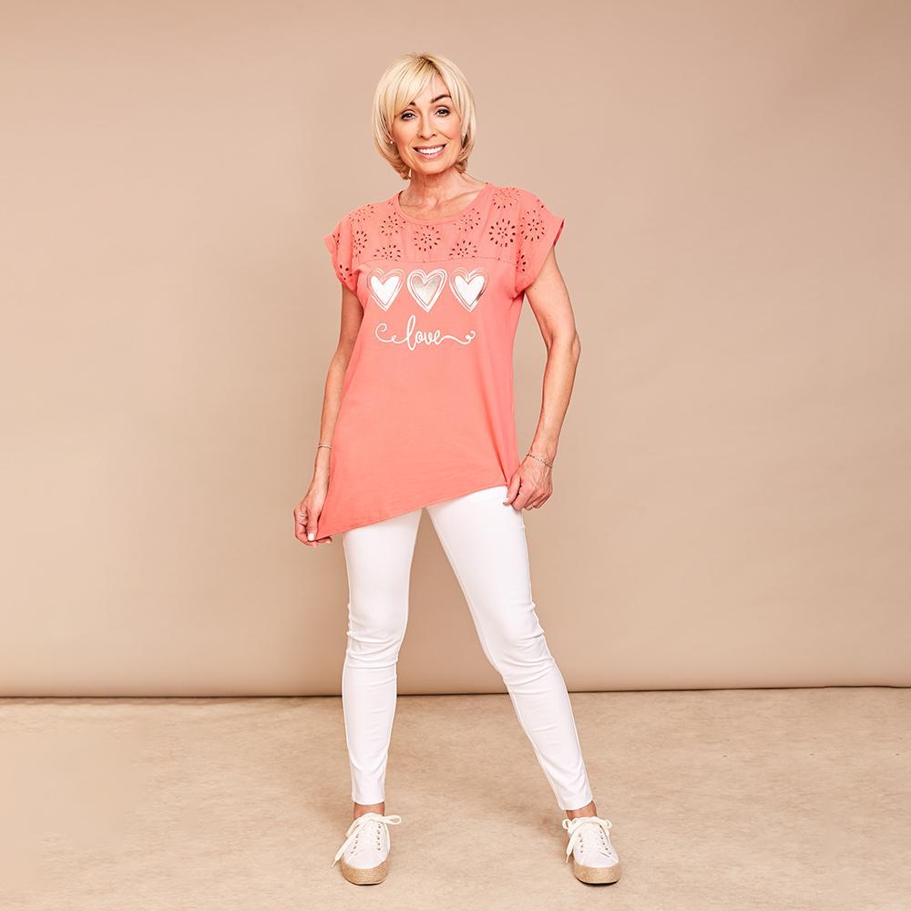 Sarah Side Top(Coral)