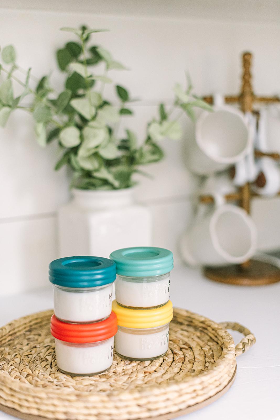 breast milk storage jars