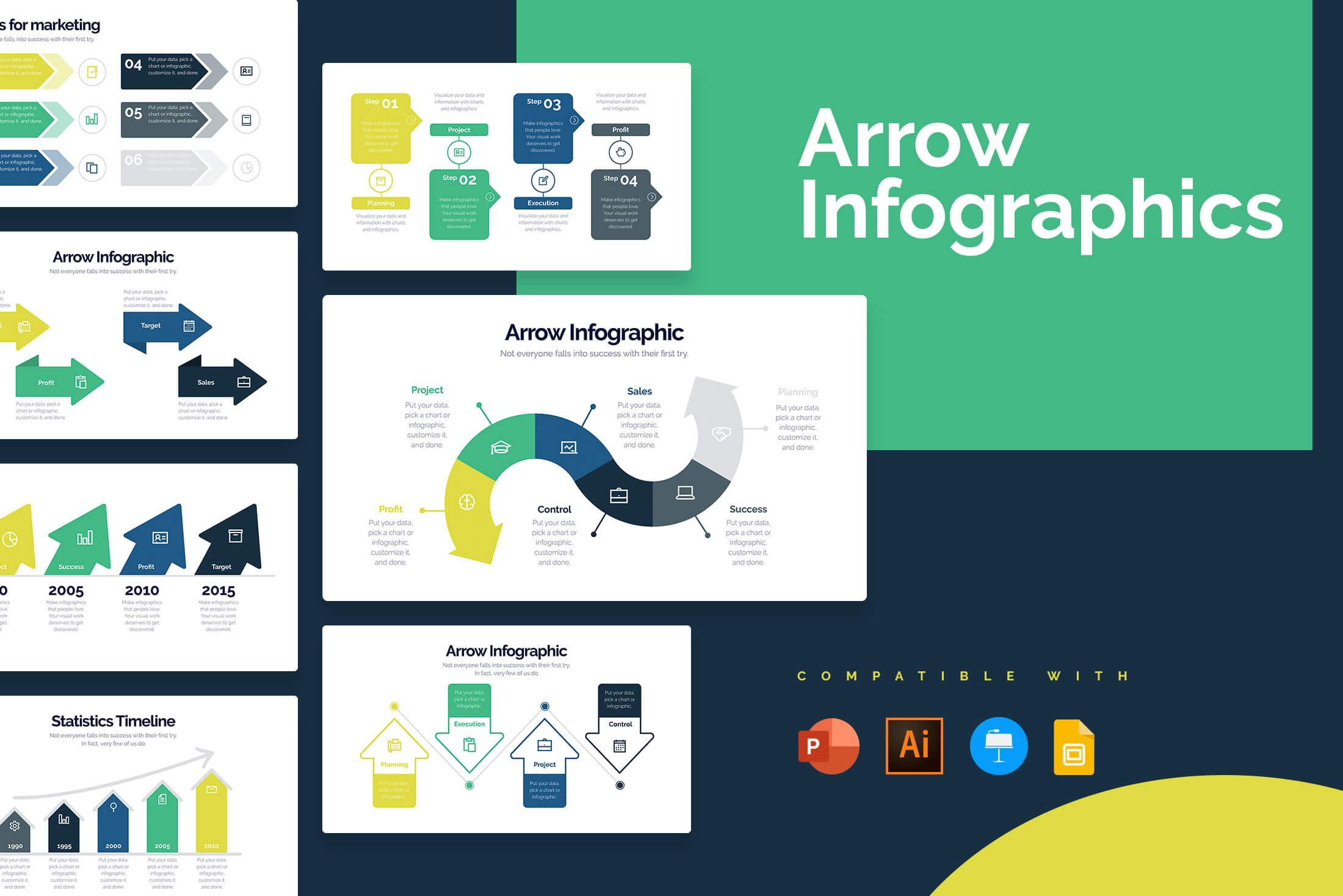 Summary PowerPoint Infographic Templates