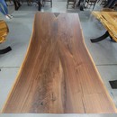 Bookmatch Walnut Dining Table with Epoxy