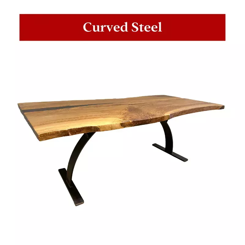 Curved Steel Base for tables