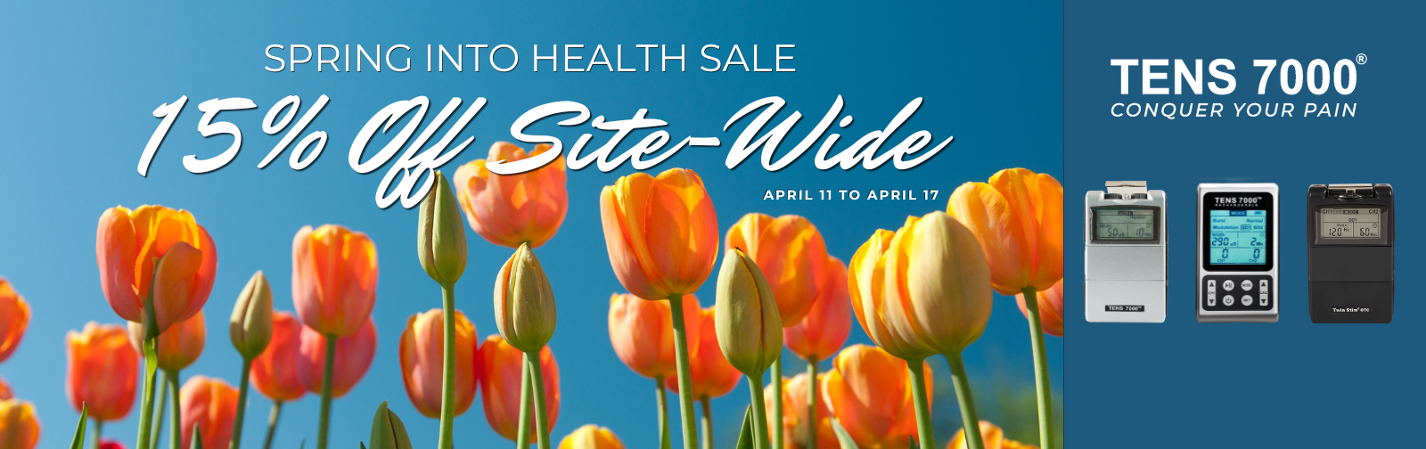 Spring into Health Sale - 15% Off Sitewide April 11-17