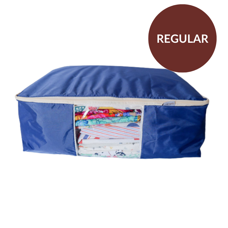 Quilt Storage Bag - Standard Size (22"L x 15"W x 8"H) - Night Fall Blue - MadamSew