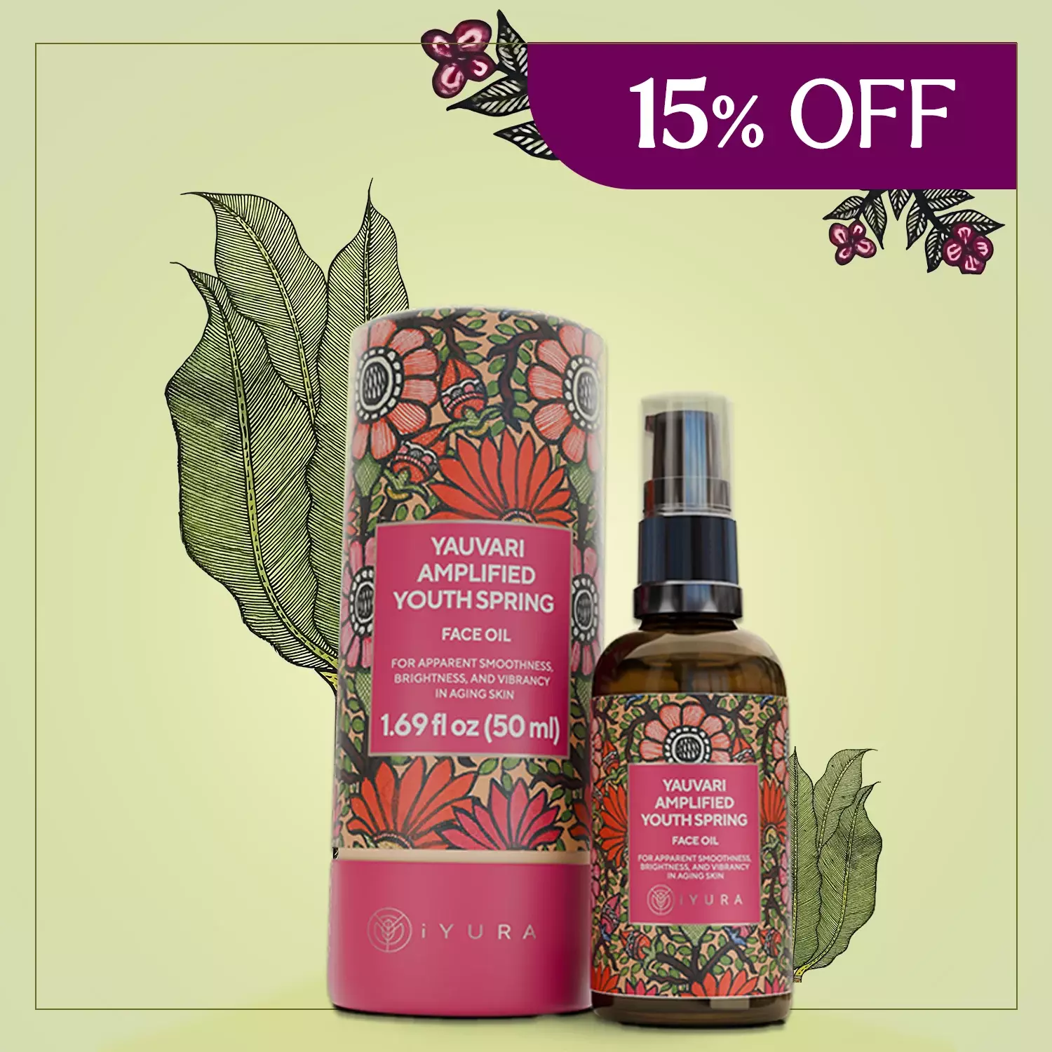 Yauvari Amplified Youth Sprint Face Oil - 25% Off