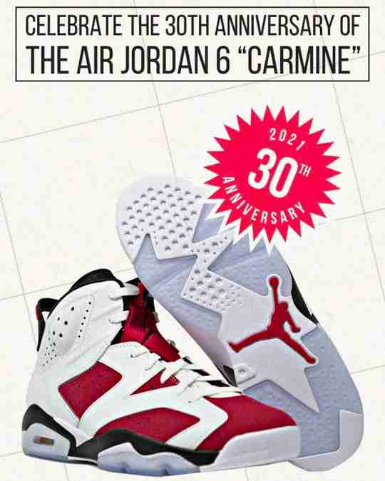Jordan 6 Carmine
