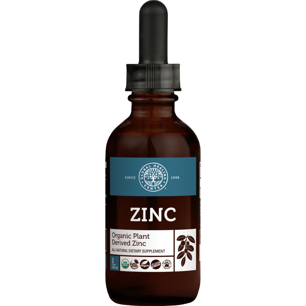 Global Healing Organic Plant-Based Zinc Bottle