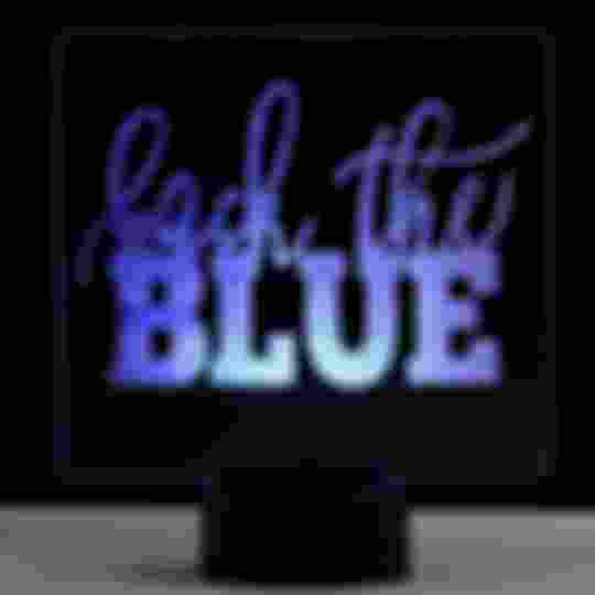 show Support with a Back The Blue LED Sign - yard sign