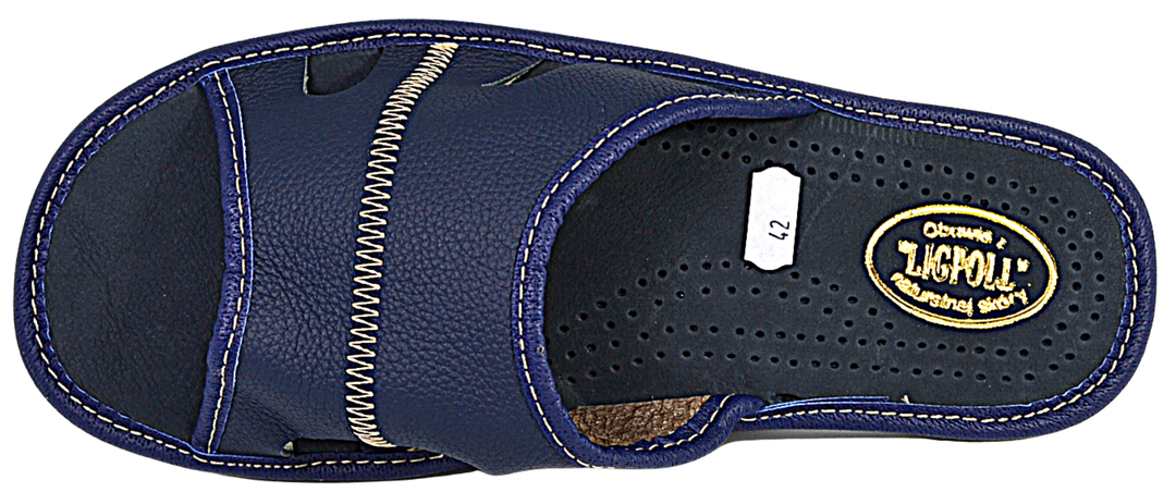 Dale - Mens leather house slippers - Reindeer Leather