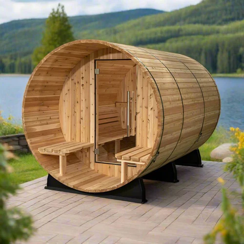 ALMOST HEAVEN PRINCETON 6 PERSON STANDARD BARREL SAUNA