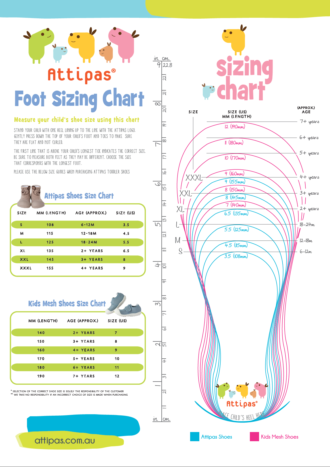 Baby Shoe Sizing Guide
