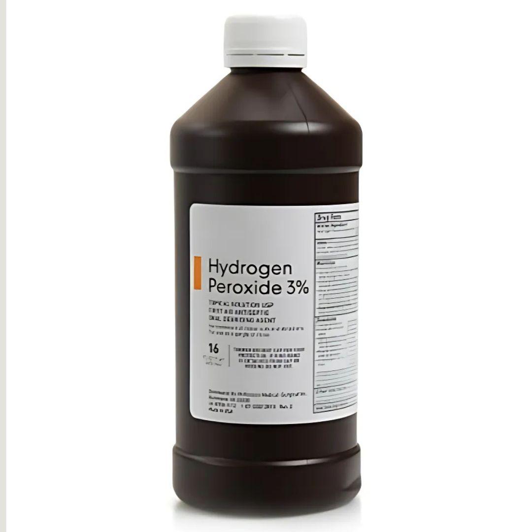 Hydrogen peroxide in bottle