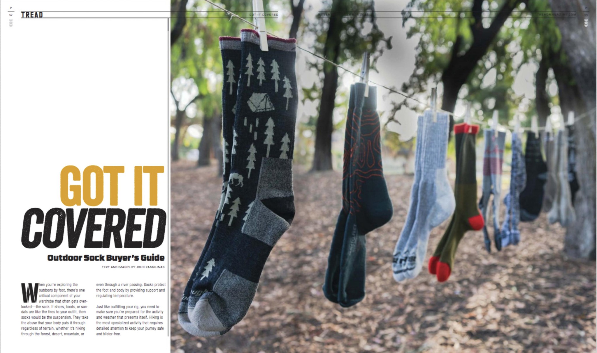 Tread - Got It Covered, Outdoor Sock Buyers Guide