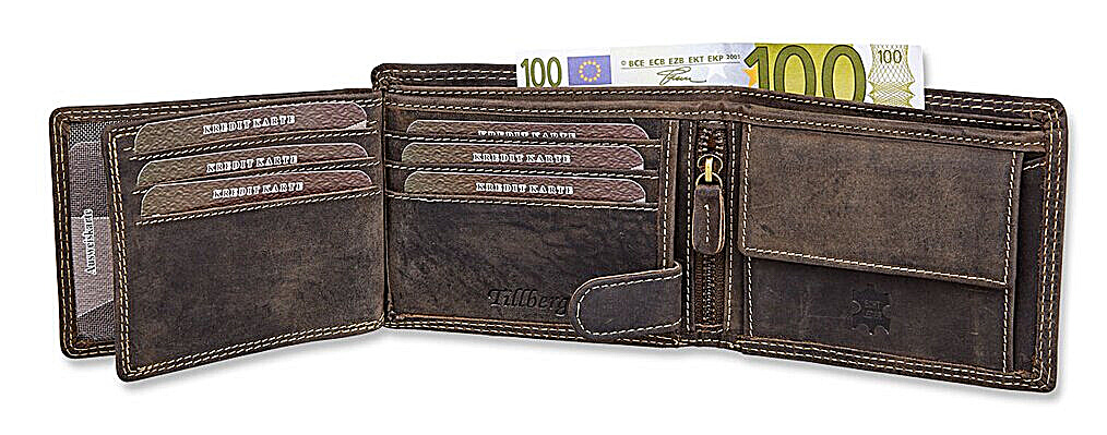 Tillberg - Mens card holder purse - Reindeer Leather