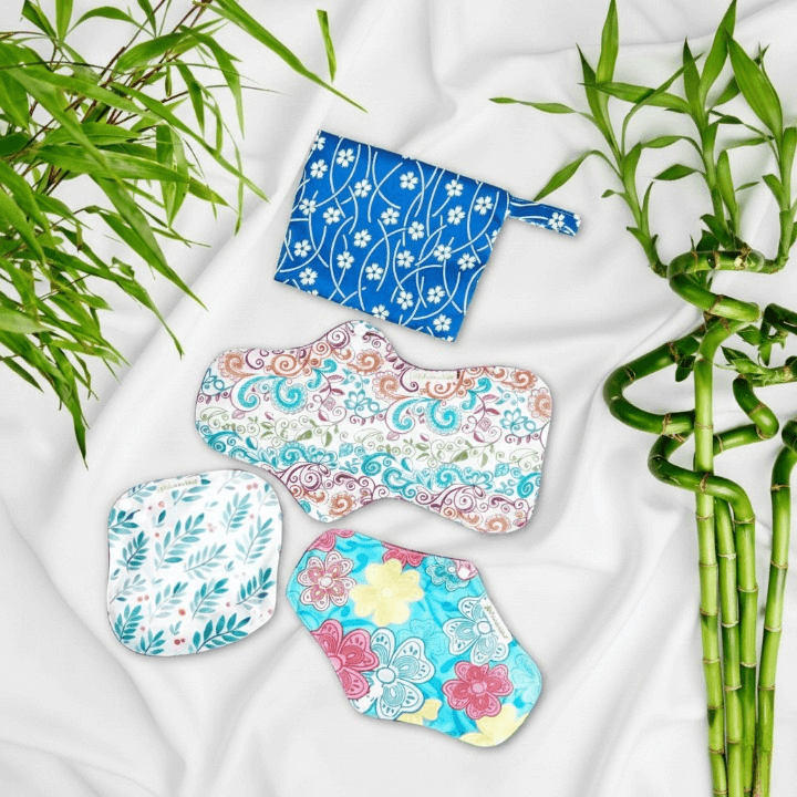 Pads lavables en fibre de charbon de bambou