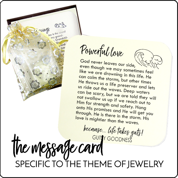 Deep Waters Handmade Necklace Greeting Card