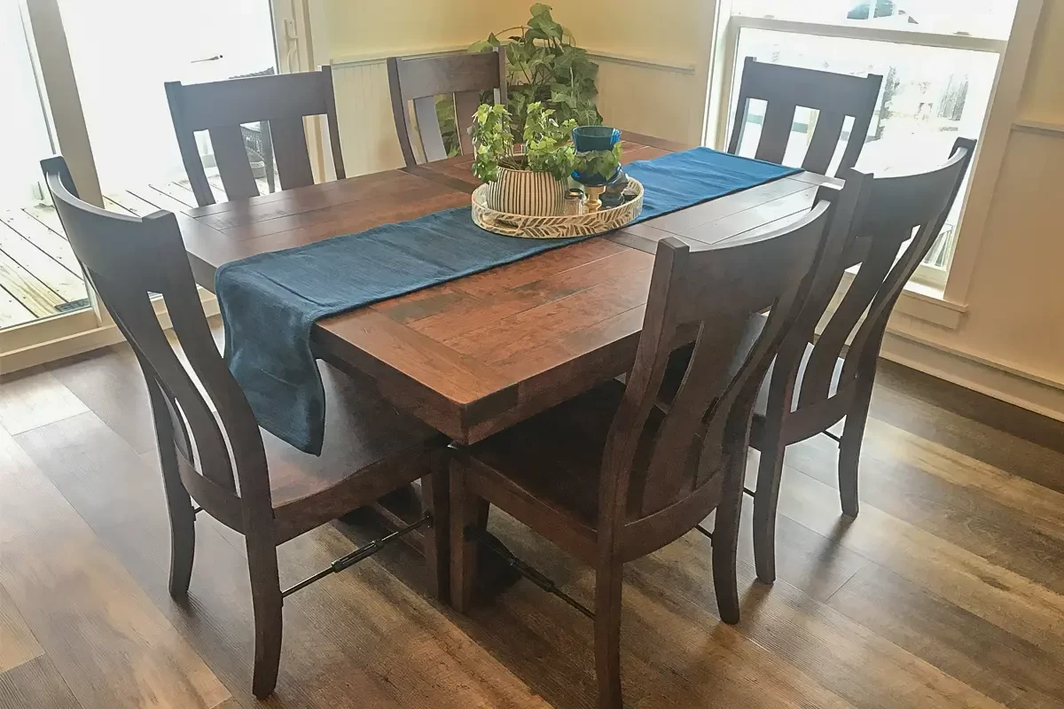 Cherry Wood Dining Table for 6