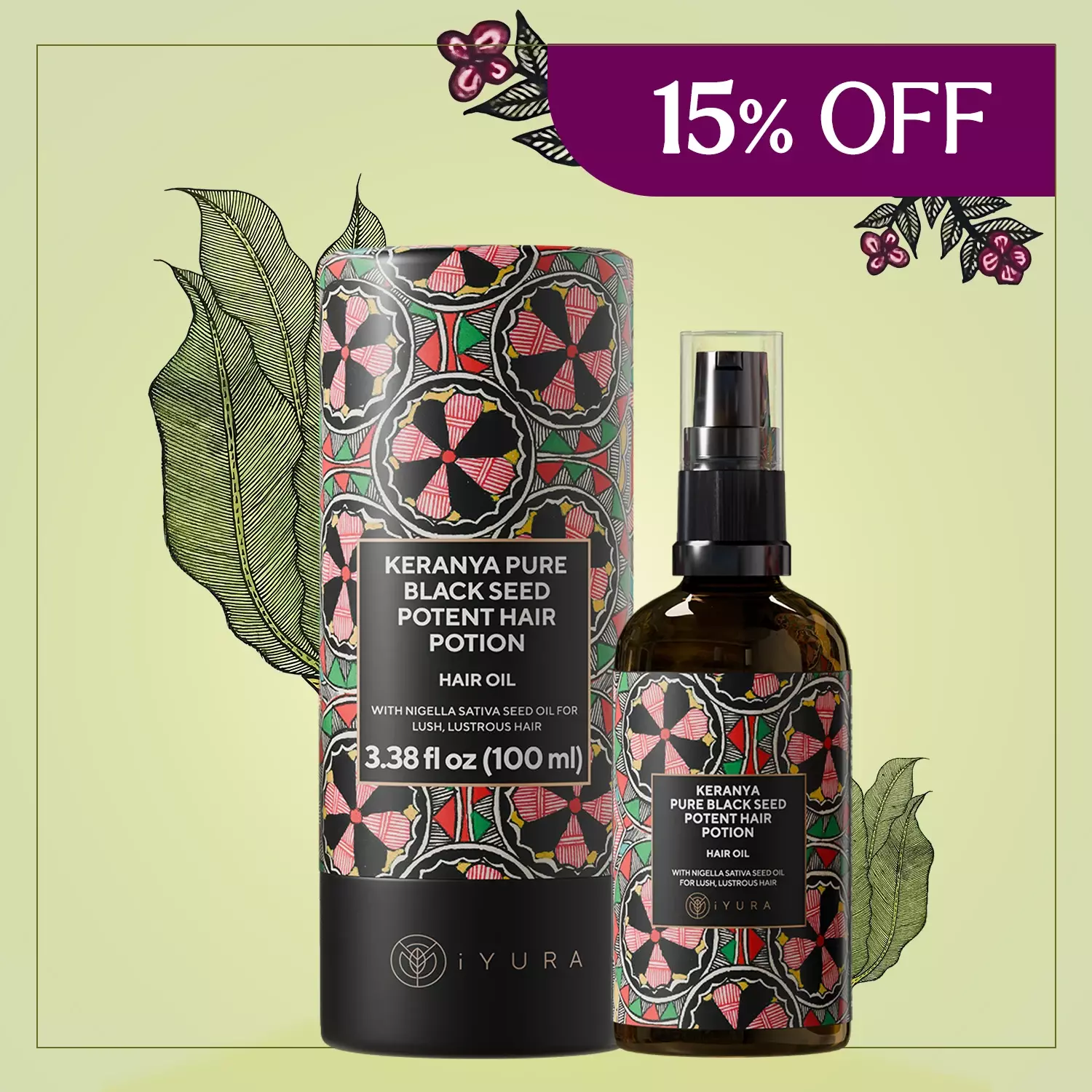 Keranya Pure Black Seed Potent Hair Potion