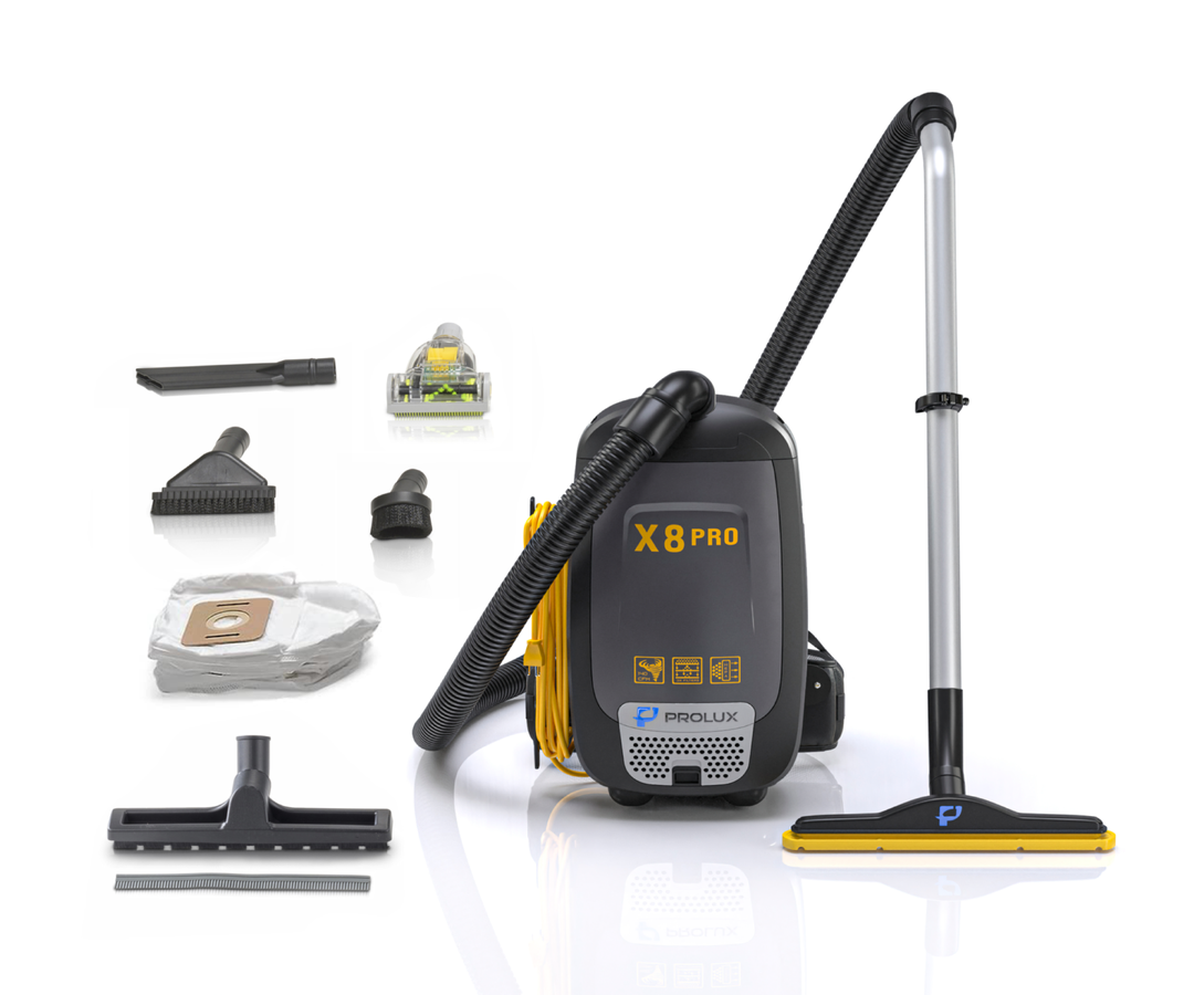 Prolux X8 Pro Commercial Backpack Vacuum w/ Deluxe 1 1/2" Tool Kit
