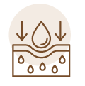 Icon for deeply moisturized