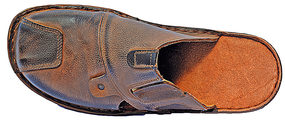 Komodo - Men leather mule slippers - Reindeerleather