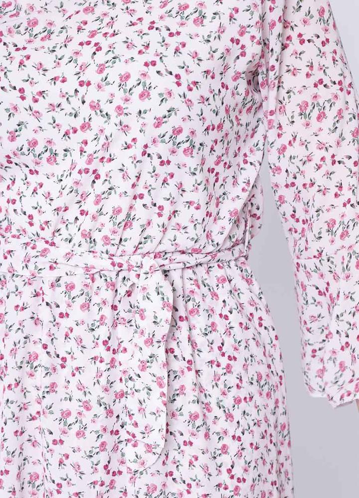 V Neck Laura Georgette Dress