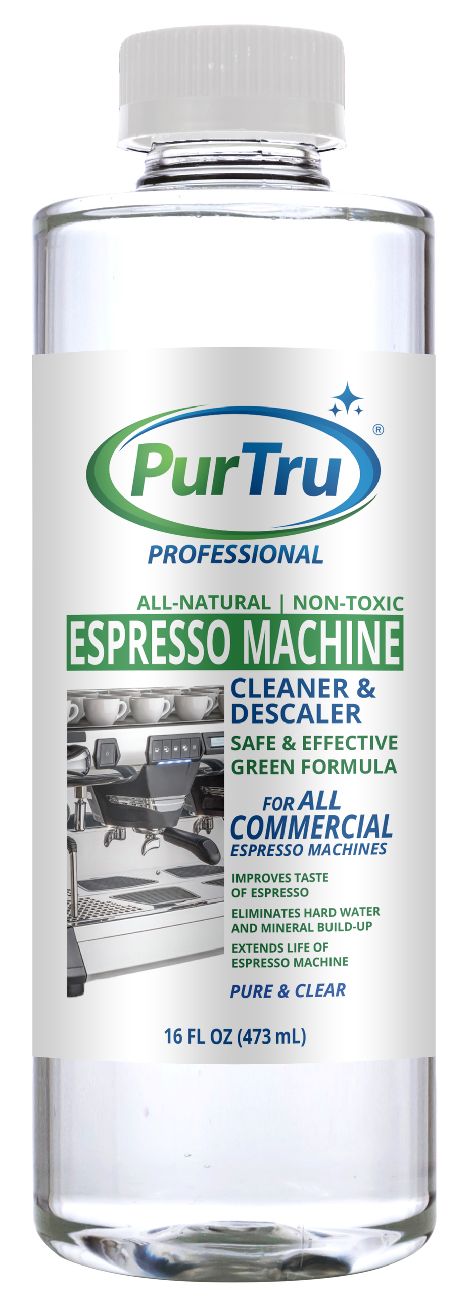 PurTru® PROFESSIONAL Espresso Machine Cleaning & Descaling Solution