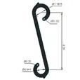 Steel target hook dimensions