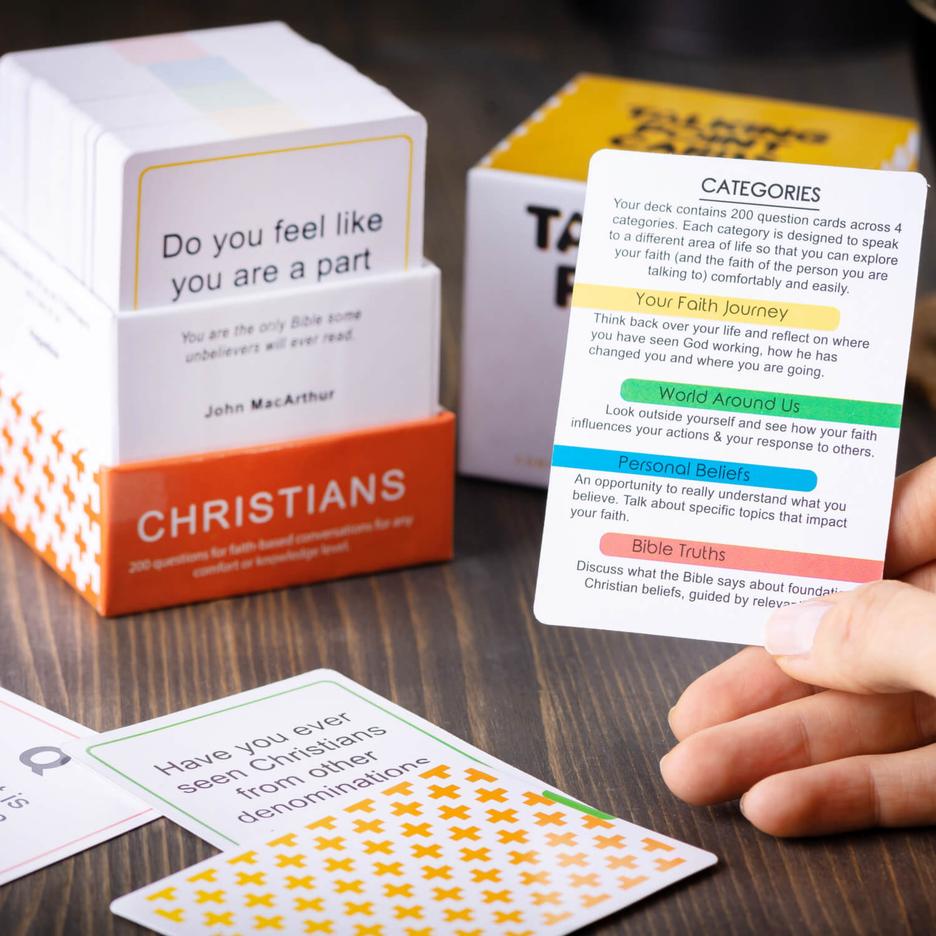 CHRISTIAN Conversation Starter Cards – Talking Point Cards