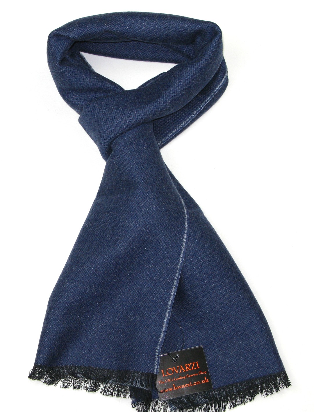 blue scarf merino wool