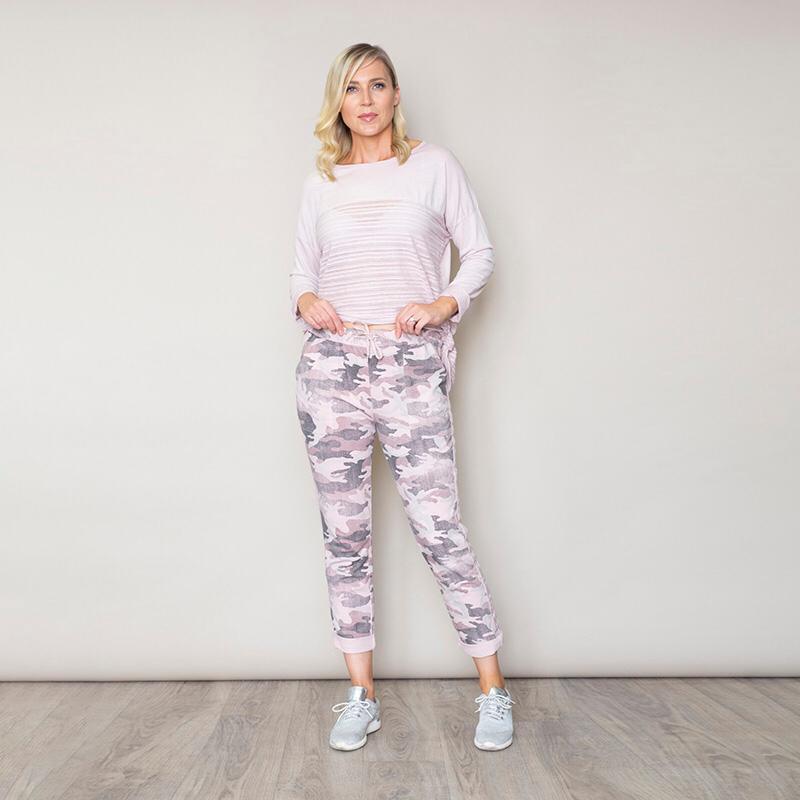 Military Style Joggers (Pink)