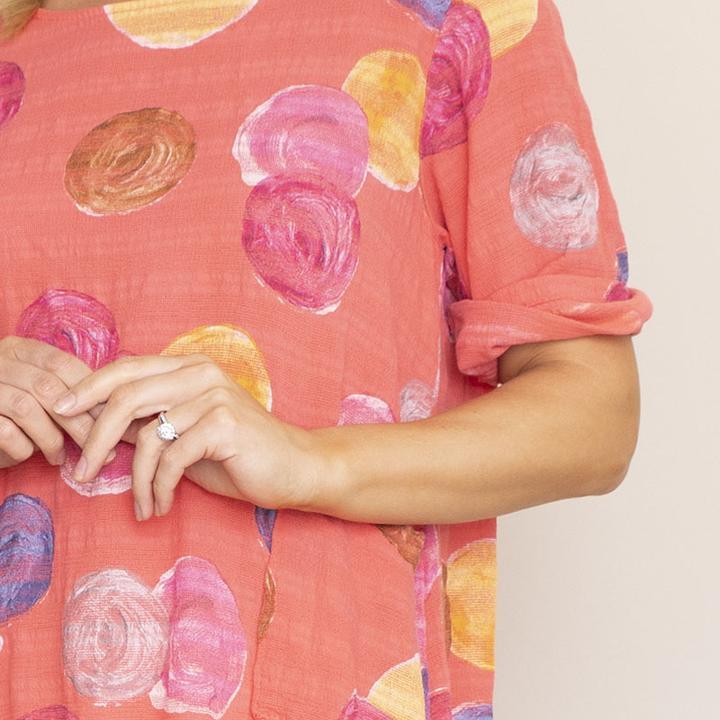 Grace Bubble Top (Coral)