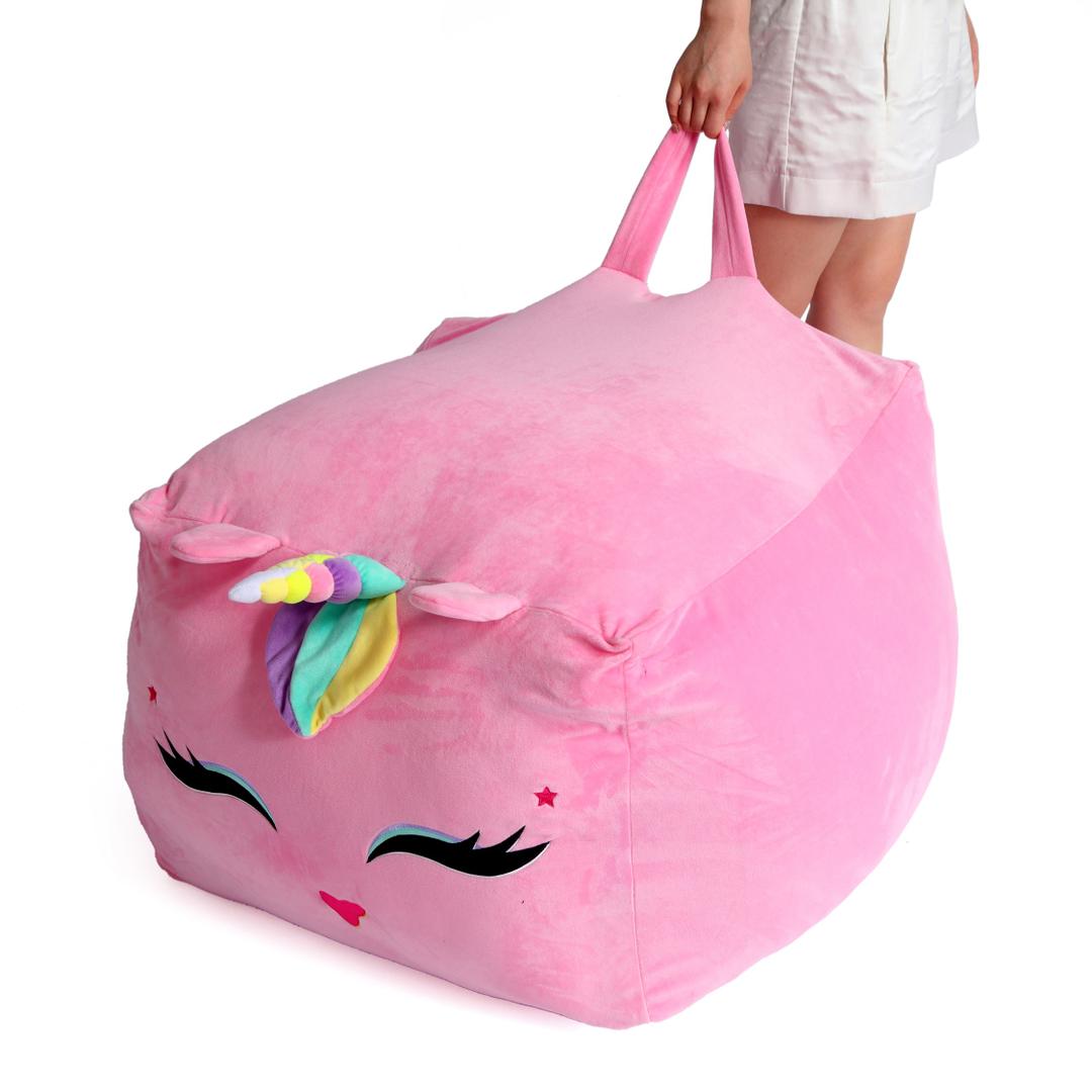 Pink unicorn bean online bag