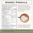 Energy cocoa formula Ingredients: total carbohydrate 7 grams, total sugars 1 gram, calcium 15mg, sodium 50mg, potassium 110mg, organic ginseng 250mg, organic maca 150mg, organic cordyceps 50mg. Otheringredients: organic cocoa, organic date, organic cocoa sugar, organic arrowroot, salt (sodium chloride).