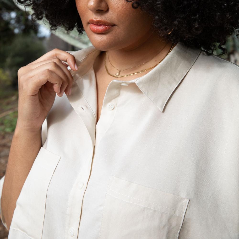 Short Sleeve Box Top Meringue