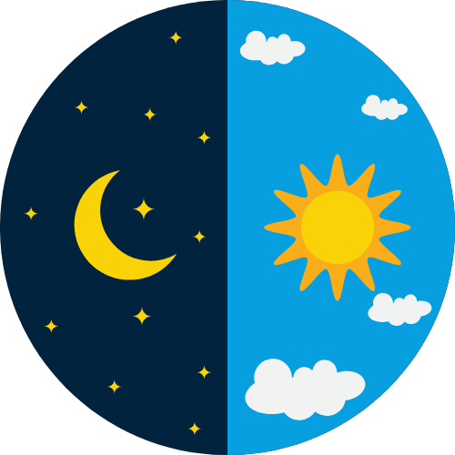 night and day graphic