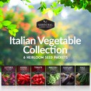 Italian vegetable collection - 6 heirloom seed packets