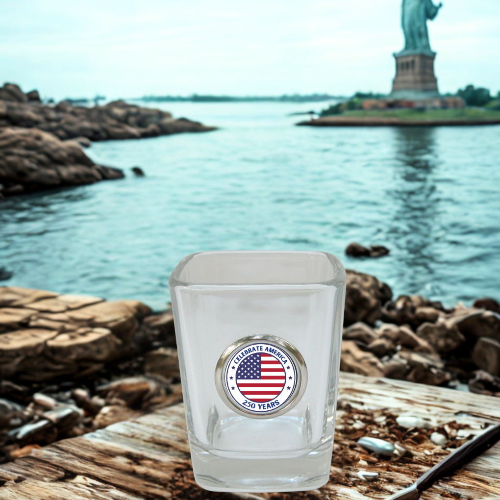 Shot Glass to Celebrate America 250