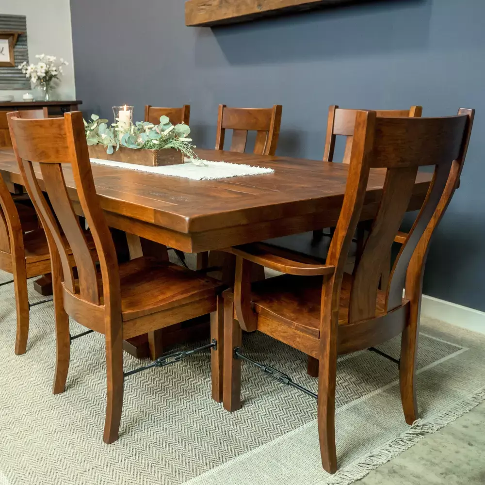 Holbrooke Rustic Cherry Wood Dining Chair