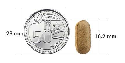 Toneq capsule smaller than a US penny