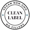 Vegan Non-GMO No Fillers Clean Label