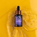 Poreslay face serum on a hydrating background