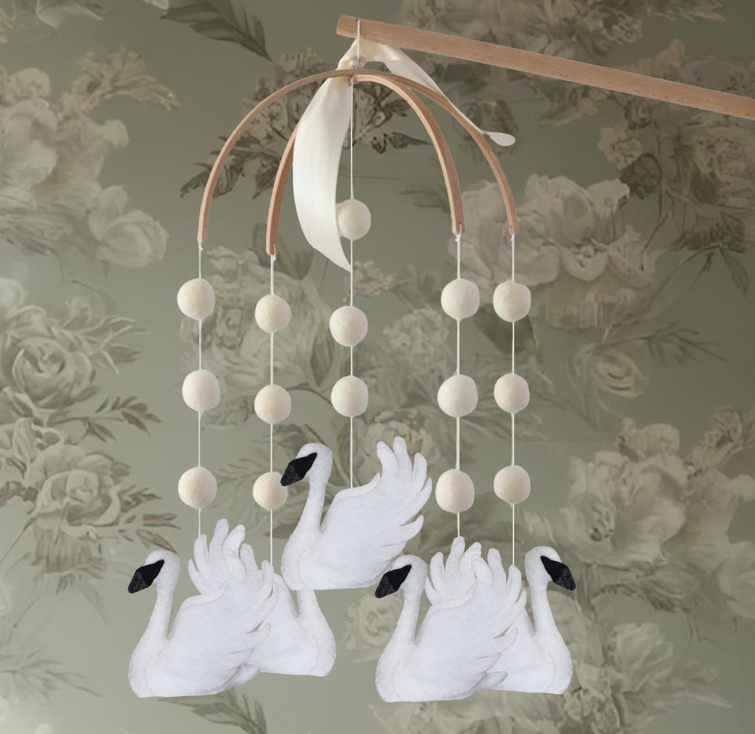 Swan Baby Mobile