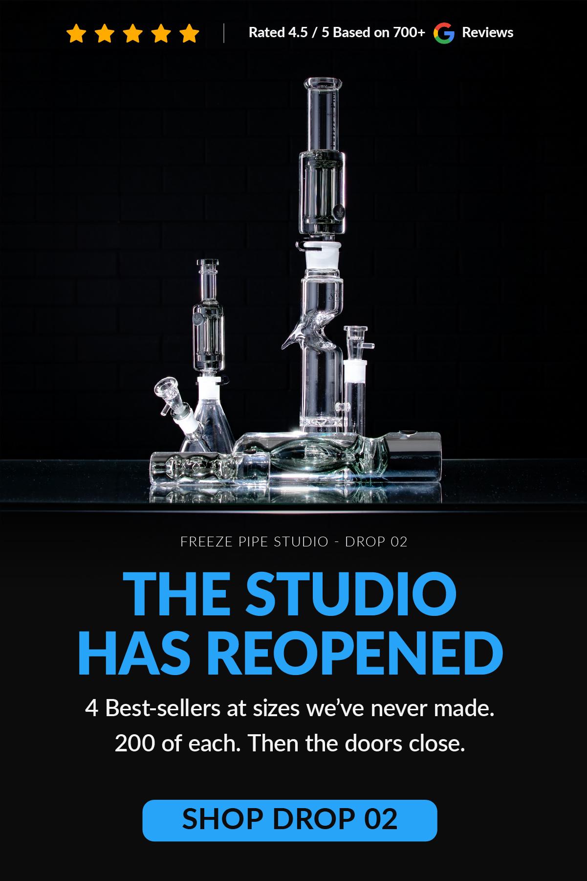 best selling bongs and pipes on table