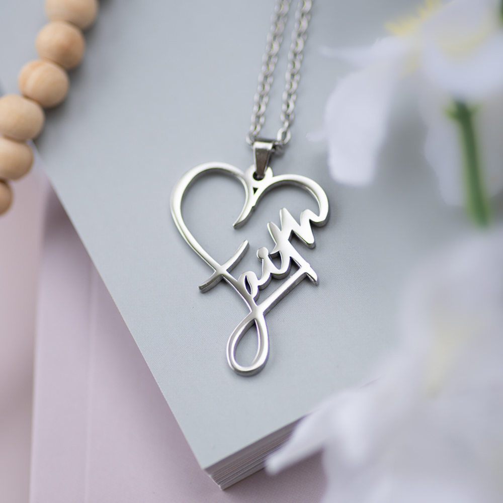 Faith Heart Necklace