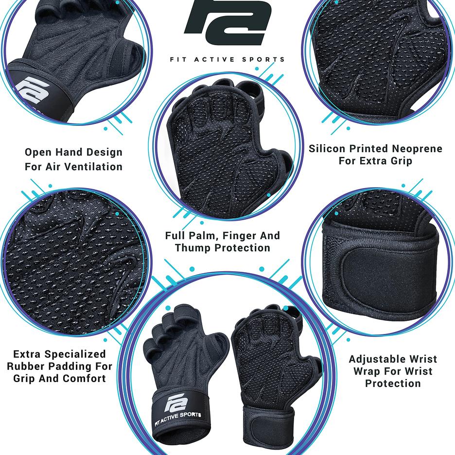 Gants De Musculation Homme/femme Avec Support Poignet - Respirants - NEUFS