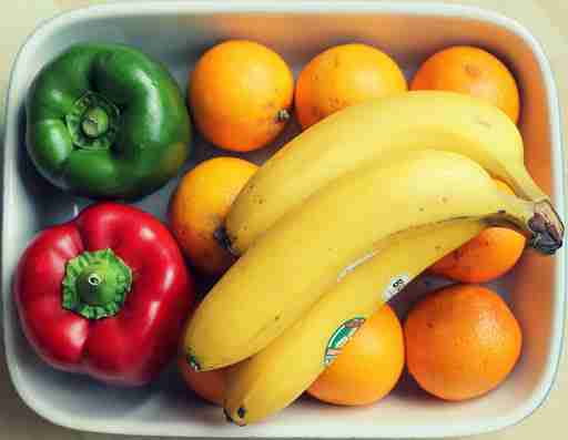 peppers oranges bananas fruits vegetables