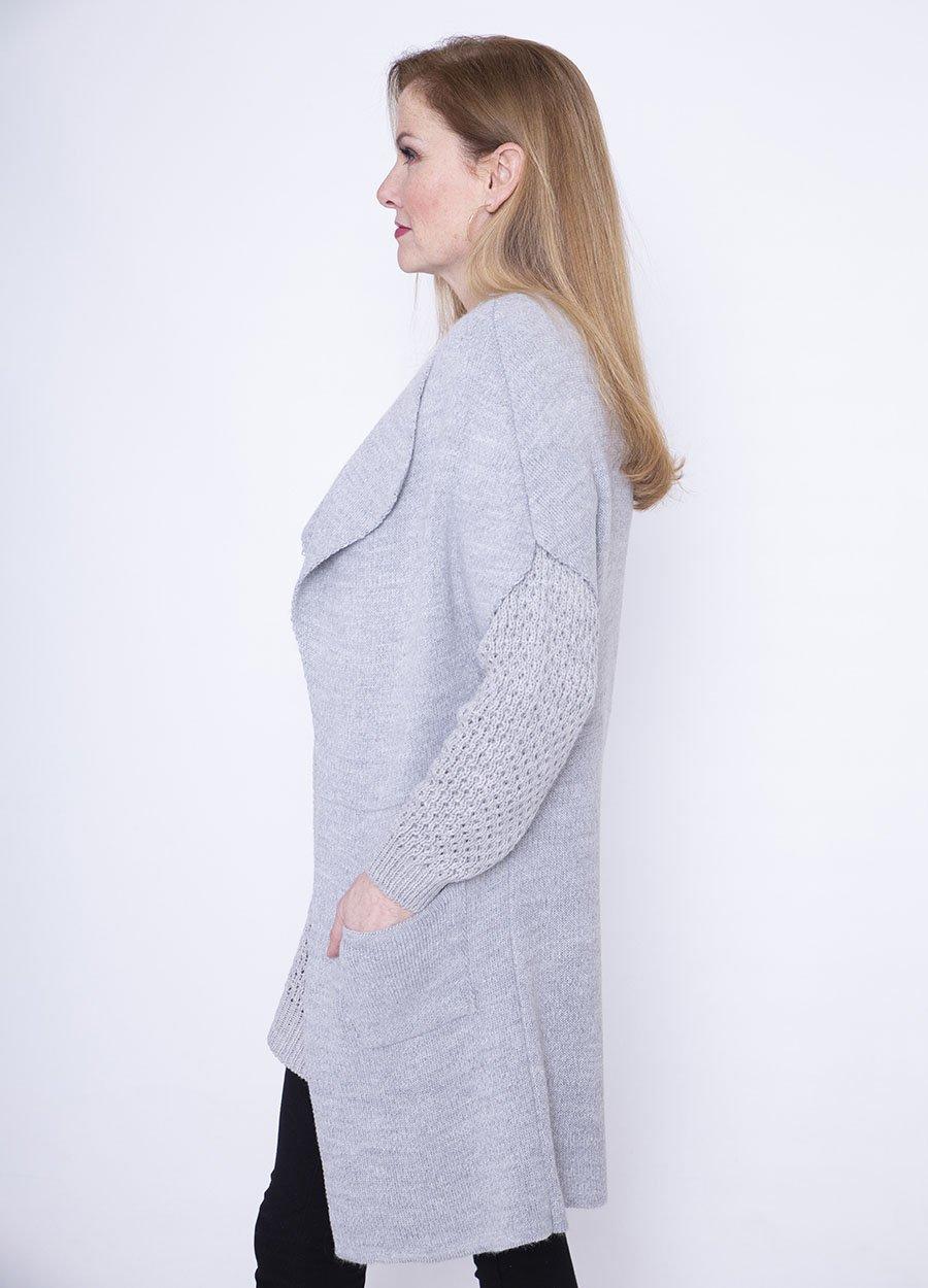 Patch Pocket Gilet In Grey